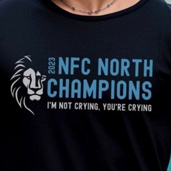 Detroit Lions 2023 North Division Champions Shirt NFL Football Victory Fan Tee81 - Picture 2 of 5